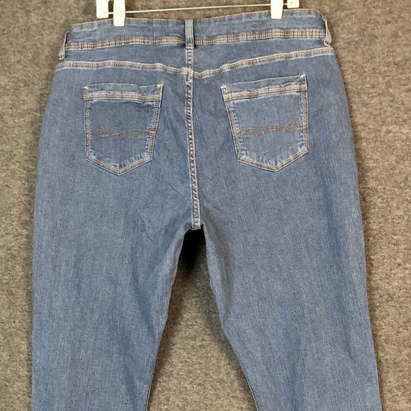 Riders Jeans Womens 16W Slender Stretch Boot Cut 38x31 Light Wash Denim by Lee - Picture 7 of 13